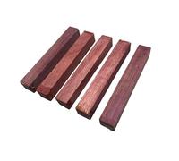 5 Carrelets Bois Amarante Bloc 140x20x20mm, Bois Massif Pour Stylos, Artisanat, Sculpture Et Tournage Sur Bois