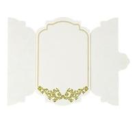 5 cartons invitation botanic 11x17.5cm pistache - arty fetes factory 95862