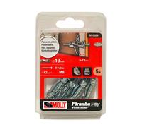 5 Chevilles métalliques à expansion MOLLY Diamètre 6x34mm avec vis M6