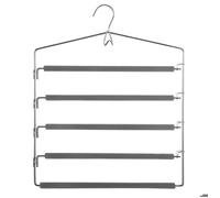 5 cintres pantalons en métal - 5 five simply smart - Argent