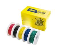 5 Couleur mixte kit 30/28/26/24/22/20/18/16AWG câble tordu(Boxed 1; 24AWG x10m x5 rolls)