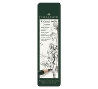 Faber-Castell Crayons à dessin Castell 9000 Jumbo 5 pièces (HB, 2B, 4B, 6B, 8B)