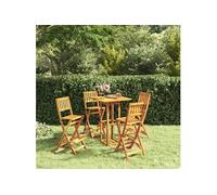 vidaXL Ensemble de bar de jardin 5 pièces en bois massif d'acacia