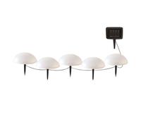 5 Demi boules solaires à piquer HALF MOON D15cm