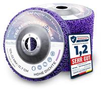 5 disques abrasifs CSD de 125 mm, de couleur violette, à grain grossier, pour meuleuse d'angle