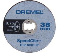 5 disques de tronçonnage minces SpeedClic Dremel SC409