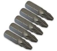5 embouts de vissage court 25mm entrainement 6 pans 1/4 pour visseuse - emboutspourtournevis14 : cruciforme pz n 2 - Oc-pro G
