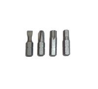 5 EMBOUTS DE VISSAGE COURT 25MM ENTRAINEMENT 6 PANS 1/4 POUR VISSEUSE - emboutspourtournevis14 : Plats de 4 x 0.8