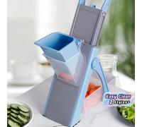 [5 en 1] Mandoline pour cuisine , 5 en 1 , Hachoir à légumes, trancheuse à pommes de terre Mandoline avec réglage de l'épaisseur, coupe-frites, hachoir à légumes , Trancheuse de cuisine plus rapide po