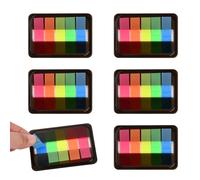 5 Ensembles de Notes Adhésives Transparentes - 500 Feuilles, Petites, Transparentes, Bandes Adhésives, Onglets de Livres pour Marque-Pages en 5 Couleurs, pour l'École, les Diagrammes et le Bureau