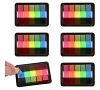 5 Ensembles De Notes Adhésives Transparentes-500 Feuilles,Petites,Transparentes,Bandes Adhésives,Onglets De Livres Pour Marque-Pages En 5 Couleurs,Pour L'école,Les Diagrammes Et Le Bureau