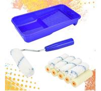 5 Éponges de 4"", 5 Têtes de Brosse de 4"" 1 Bac à Peinture Mini Rouleau Mousse Petit Rouleau Peinture Petit Rouleau Peinture Mousse