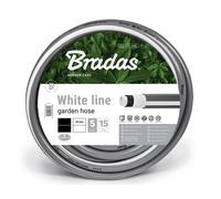 Tuyau d'arrosage Bradas WHITE LINE 3/4" argent/blanc 30 m