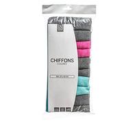 5 five simply smart 5five - 10 Chiffons Microfibre 30x30cm Multicolore - Multi-usages - Multi-Surfaces - Dépoussiérant - Dégraissant - Lavable en Machine