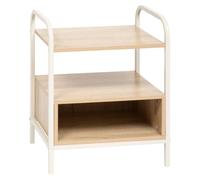5five Table de chevet Curvy avec niche et 1 tablette – Naturel