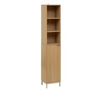 Colonne ""Tasso"" 1 porte effet bois naturel - 5 five simply smart