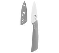 5five Zirco Couteau d'office en céramique gris - Lame de 7,5 cm
