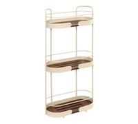 5 five simply smart 5five - étagère de Douche argileo Ovale 3 Niveaux Beige