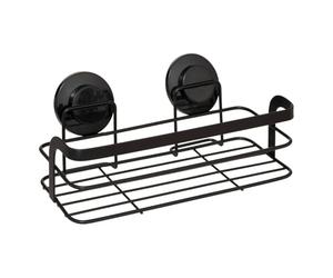 5 five simply smart 5Five - Etagère de Douche Noire en Acier - 25,5x12x11cm - Rangement, Organisation Salle de Bain