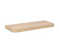 5 five simply smart 5five - Étagère Murale Arrondie Fixy Effet Bois Beige - Forme Rectangle - Accrocher au Mur - Rangement Utile - L.60 x l.23,5 x H.3,8 cm - Salon, Chambre, Bureau