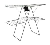 5 five simply smart 5five - Étendoir à Linge Pliant Pont Mojave - Séchoir 31 Mètres, L 160 x H 125 cm en Acier, Panier Inclus - pour Intérieur, Buanderie