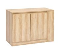 5 five simply smart 5Five - Ilot Central ABANA Beige - 120x60x90cm - Meuble pour Cuisine, Plan de Travail et Repas, Pratique et Design