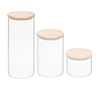 5 five simply smart 5Five - Lot de Bocal HERMT Beige en Verre Borosilicate - Accessoire de Table et Cuisine, Utilisation Quotidienne