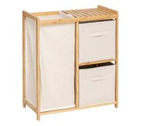 5five Meuble à linge Tidy Box – Étagère bambou avec panier à linge et paniers de rangement