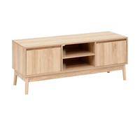 Meuble TV 2 placards effet chêne naturel ""Abana"" - 5 five simply smart