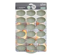 5 five simply smart 5five Moule à Madeleines en Silicone Platine 18 Cavités