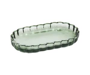 5 five simply smart 5Five - Plateau FLOREA Vert en Verre - 19,8x11,4x2,5cm - Accessoire de Cuisine et Table