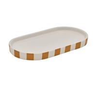 5 five simply smart 5five - Plateau strio 24cm Rayures Orange blé en grès