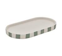 5 five simply smart 5five - Plateau strio 24cm Rayures Vert céladon en grès