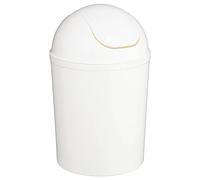 Paris Prix – Poubelle de salle de bain Essential 7 L Blanc
