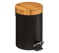 Paris Prix Poubelle Natureo Couvercle bambou Noire 3 L