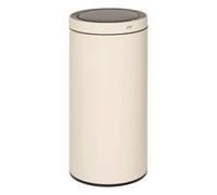 5 five simply smart 5five - Poubelle Ronde Automatique Delta 40L Métal Beige Détection de Mouvements Intelligent Économie Énergie Nettoyage Facile Fermeture Silencieuse