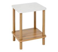 Table d'appoint 1 étagère plateau effet pierre Côme 5five