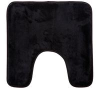 5 five simply smart 5FIVE Tapis Contour DE WC A MEMOIRE DE Forme 48X48 (Noir)
