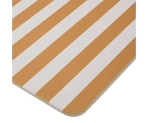 5 five simply smart 5five - Tapis de Bain en Diatomite Rayé Jaune - 60 x 39 cm, Ultra Absorbant, Antidérapant - pour Salle de Bain