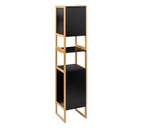 5five Colonne de salle de bain Natureo – 2 portes – Noir