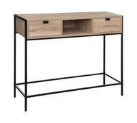 5 five simply smart Console 2 tiroirs - Effet Bois Noir Aliaj