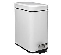 Paris Prix Poubelle rectangulaire 5 five simply smart 5 L inox à fermeture douce Blanc