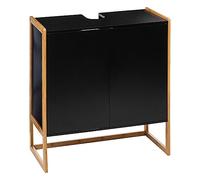 5 five simply smart Meuble Vasque 2 Portes naturéo Noir