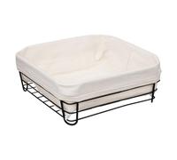 5 five simply smart Poubelle en acier 25 cm Beige Noir