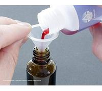 5 flacons de 10 ml avec pinceau intégré, flacon en verre brun avec bouchon-pinceau, flacon de vernis à ongles, par exemple pour vernis, peintures, colles, huiles