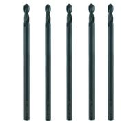 5 Forets Bardage HSS pour Profils Creux, Acier, Aluminium, 120° D. 5.3 x Lt. 150 x Lu. 30 x Q. 5.3 mm x Z2 - Diamwood