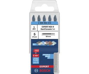 5 Forets hard cer hex-9 exp couvreur 5MM - BOSCH - 2608902315