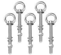 5 œillets en acier inoxydable M8 x 140 mm pour montage et suspension