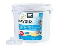 5 Kg de Pastilles de Chlore Multifonction 5 en 1 Bayzid® - 20g en Seau