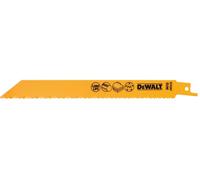 5 Lames Récipro BIM pour métal et synthétiques DEWALT - 203 mm - DT2387